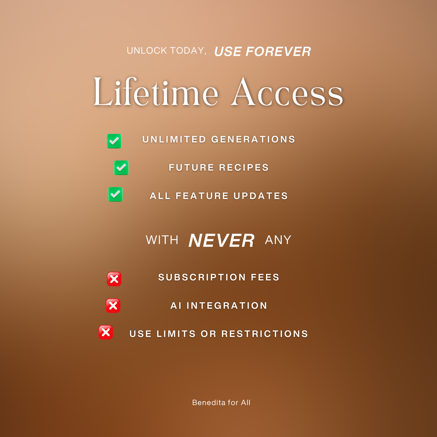 Meal Plan Generator - Lifetime Access